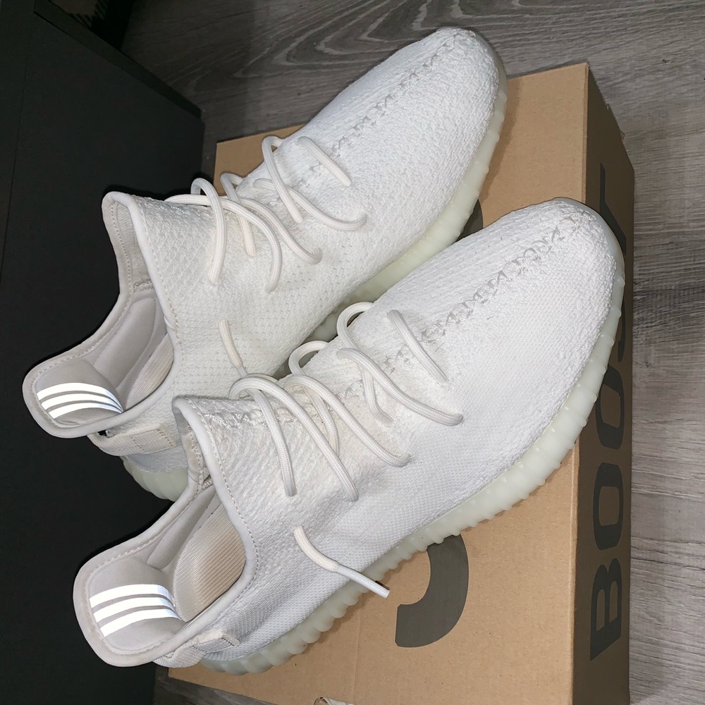 Yeezy 350 boost cream white triple white v2